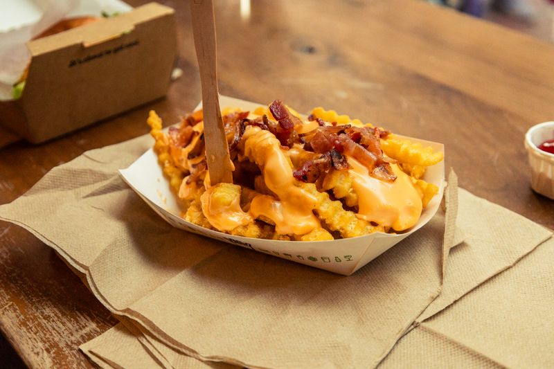 Wing Snob seasoned crinkle fries crispy golden